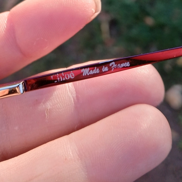 Vintage Chloe CL1187 C04 135 Purple Eyeglasses. Made in France  - Picture 9 of 16